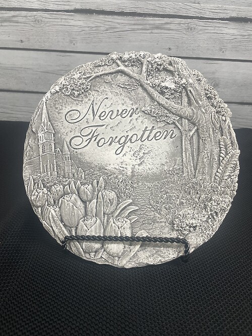 Never Forgotten Garden Stone